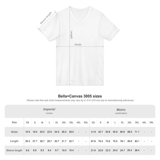 Watercolor Angel V-Neck Tee — Angel Illustration T-Shirt